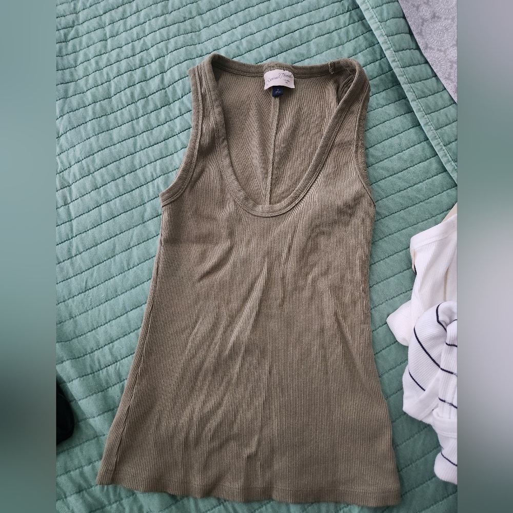 Women's Ribbed Tank Tops, V-Neck Tank Top, Bundle Of Size small Tank Tops - Picture 6 of 9